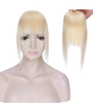 Buy Sego Clip In Pony Hair Part - 100% Remy Real Hair Bangs Extensions - Platinum Blonde #60 - Curved Pony (6) - 14g - Shop Internationally - Buy Online on GoSupps.com