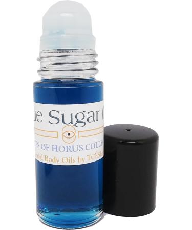 Blue Sugar - Type A For Men Scented Body Oil Fragrance Roll-On - Blue - 1 oz. - ID#116074 1 Fl Oz (Pack of 1)