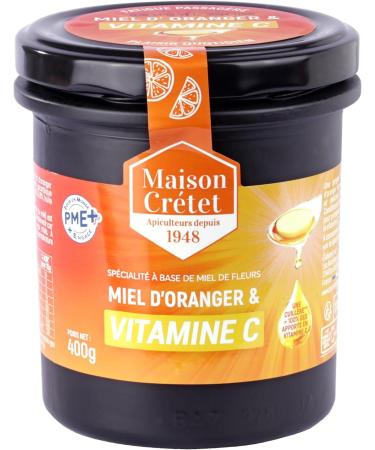 Maison Cr tet | Orange Honey and Vitamin C | Made in France | Opaque Black Glass Jar | Preparation in 400g Jar - Buy Online on GoSupps.com