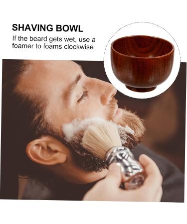 Frcolor Men's Razor Soap & Cleaning Bowl | Premium Wood Serving Shell for Grooming | Perfect for Shaving & Skin Care - Buy Online on GoSupps.com