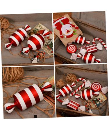 Alipis 2 pcs decorate pvc decorations Cosmetics Xmas Party Ornament Gift christmas tree Holiday Ornament outdoor decor Accessories christmas decorations household Christmas set Ornament Redx2pcs 15X6X6CMx2pcs - Buy Online on GoSupps.com
