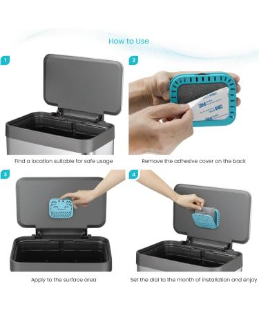 Home Zone Living CleanAura Deodorizing Filter Kit | Carbon Filter Bag & Magnetic Sticker for Odor Elimination in Your Home - International Shipping Available - Buy Online on GoSupps.com