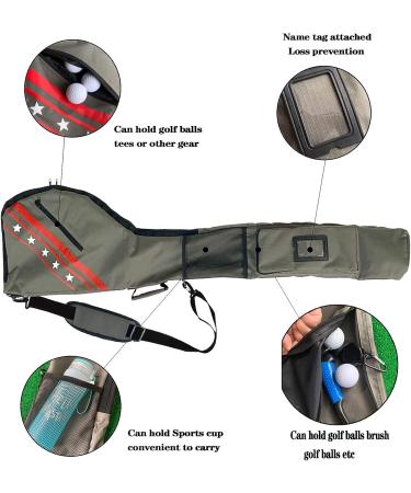 Black Lightweight Waterproof Golf Sunday Bag | Portable Pencil Bag for Men & Women | Ideal for Driving Range & Travel - Buy Online on GoSupps.com