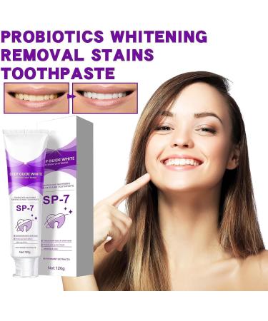 SP-7 Natural Tooth Whitening Toothpaste | Stain Removal & Fresh Breath (3 Pieces) - Deep Cleaning for Gums - Buy Online on GoSupps.com