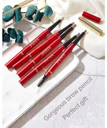 Whalrace Retractable Eyebrow Pencil - Dual-Sided Brow Pen with Brush | Long-Lasting & Waterproof Black Eyebrow Pencil - Buy Online on GoSupps.com