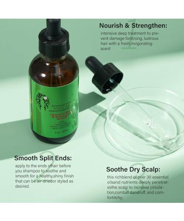 Rosemary Oil for Hair Growth & Skin Care Rosemary Oil for Hair Improve Hair Loss & Promote Hair Growth Strengthen & Nourish Follicles Daily Use Repair Dry Split End Care with Castor Oil Mint Oil - Buy Online on GoSupps.com