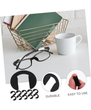 Lurrose 10 Pack Silicone Nose Pads for Glasses | Glasses Repair Set | Black Rubber Nose Pads | Replaceable Glasses Accessories 2.7x1.2x0.1cm - Buy Online on GoSupps.com