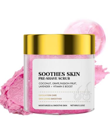 Dark Spot Exfoliating Scrub Soothes Skin Pre-Shave Scrub for Dark Spots & Dry Skin Gently Buffs & Soothes Sensitive Skin Suitable for Face & Body 60 ml /2.12 Oz