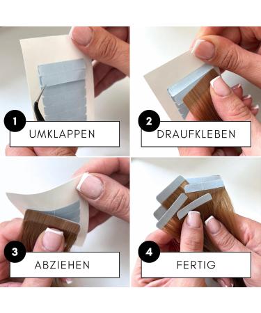 Chamant Double-Sided Extra Strong Adhesive Strips for Tape Extensions - Real Hair (10x12 Pieces) - Made in USA | International Shipping Available - Buy Online on GoSupps.com