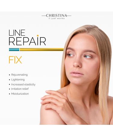 Buy Christina Line Repair Fix Antioxidant SPF 50 Sunscreen - 60 ml | Broad Spectrum UVA/UVB Protection with Hyaluronic Acid & Resveratrol - Shop Internationally - Buy Online on GoSupps.com