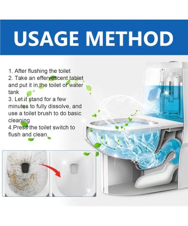 Toilet Cleaner Tablets Tablets Toilet Freshener Toilet Effervescent Tablets Foam Pills In The Toilet Toilet Bowl Cleaner Toilet Cleaner and Descaler Tablets Toilet Cleaner Tabs 16pc - Buy Online on GoSupps.com