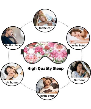 Buy Garden Peony Soft Sleep Eye Mask - Breathable Eye Patch for Travel & Relaxation | Best Comfort for Women - Buy Online on GoSupps.com