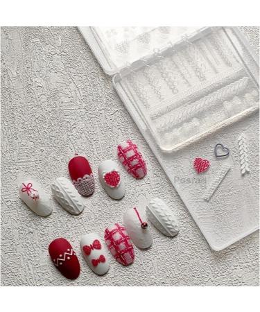 Flower Nail Silicone Mold 3D Butterfly Embossing Gel Print Stencil Nail Carving Template Tool For Nail Decors JT030 - Buy Online on GoSupps.com