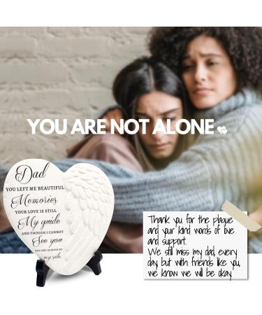 Angel Wing Plaque and Sympathy Card for Loss of Father | Bereavement Gifts for Grief and Condolences | Celebration of Life Remembrance Decor - Buy Online on GoSupps.com