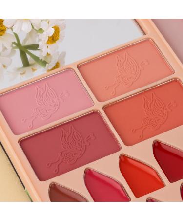 Makeup Palette Eyeshadow - Waterproof Makeup Palettes Eye Makeup Palette | Unique Long Lasting Cream Contour & Highlighting Palette Maqui Kit - Buy Online on GoSupps.com