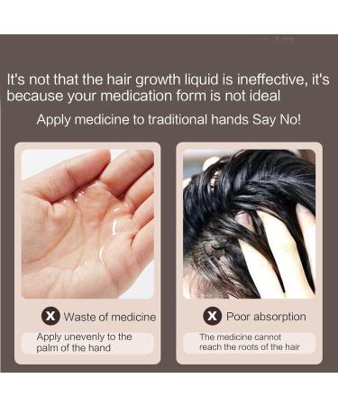 Scalp Applicator Kamm - Hair Oil Applicator Bottle for Treatment & Massage | Transparent White - Buy Online on GoSupps.com