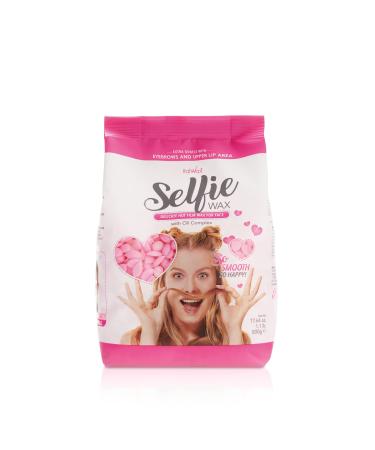 Italwax Selfie Wax Wax in Pearls |Film Wax for the face |Ideal for the hair removal of eyebrows upper lip & chops/temple area |Content 500g