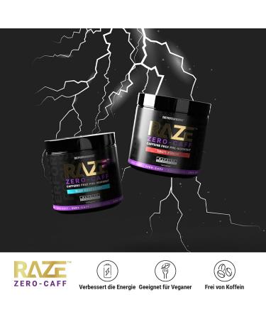 Protein Works Raze Zero-Caff Pre Workout - Stimulant-Free Fruit Punch | Citrulline & Creatine | 30 Servings | International Shipping Available - Buy Online on GoSupps.com
