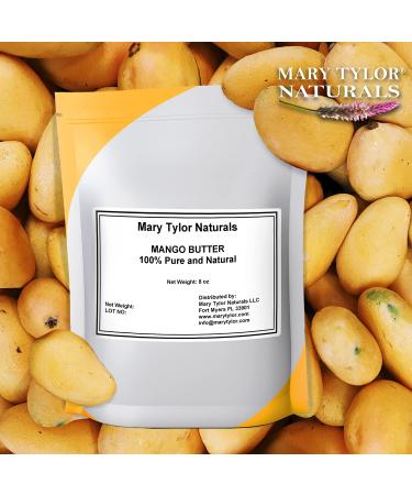 Mango Butter 8 oz - Cold Pressed, Unrefined, Raw, Pure - Skin Nourishment & Moisturizing for Hair and Skin by Mary Tylor Naturals - Buy Online on GoSupps.com