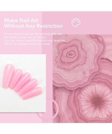 Shop Aokitec Dipping Powder Nails Set - 28g Pink French Nail Art for Salon & DIY Manicure - International Shipping Available - Buy Online on GoSupps.com
