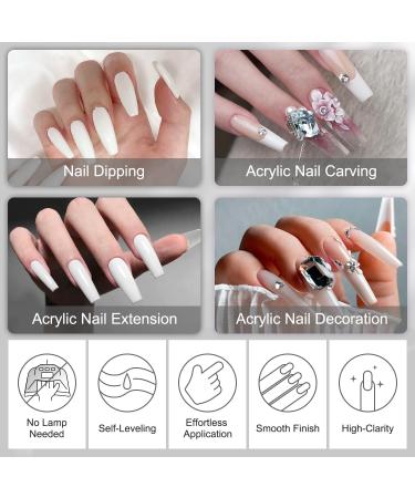 Lavender Violets 120g White Acrylic Powder for Nail Extension | Professional Polymer Application for Manicure | Large Capacity 2in1 Acrylic Powder - L002 - Buy Online on GoSupps.com
