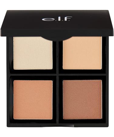 e.l.f. Powder Contour Palette Compact Powder Palette & Flawless Finish Foundation Lightweight Medium Coverage & Semi-Matte Beige 0.68 Fl Oz (20mL) (Packaging May Vary) Contour + Foundation - Buy Online on GoSupps.com