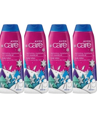 4x AVON CARE COCOA BUTTER BODY LOTION-Christmas Design- 400ml(4x 400ml 1600ml)