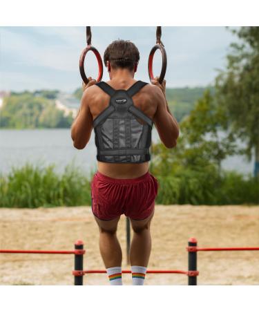 Posture Corrector for Men & Women | Adjustable Back Support Belt | Breathable Pain Relief for Neck & Shoulders (Small - Buy Online on GoSupps.com