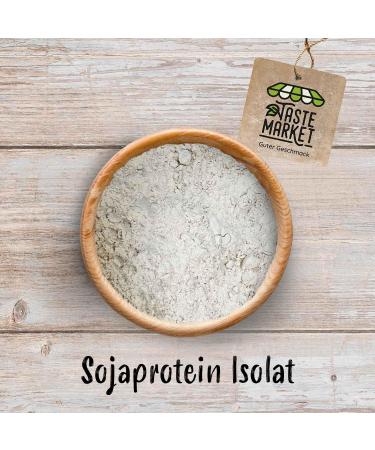 Soy Protein Isolate 200g | 90% Vegan Protein Powder | High Protein Soy Powder - Taste Market - Buy Online on GoSupps.com