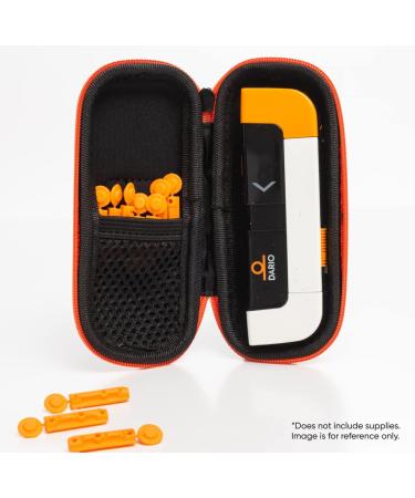 DARIO Diabetes Care Organizer Travel Case with Meter, Lancets, Test Strips, Alcohol Swabs - Small Black 6.5 x 4 x 2 inch - Buy Online on GoSupps.com