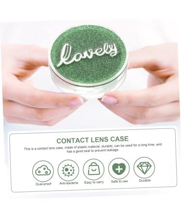 Solustrie Contact Lens Container & Mirror - Travel Organizer for Cosmetic Lenses | Portable Make-Up Lens Case | Invisible Plastic Design - Buy Online on GoSupps.com