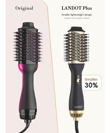 Hot Hair Blow Dryer Brush Plus 2.0 One-Step Volumizer - Adjustable Temperature, Lightweight Gold Brush for Drying & Styling Hair - Buy Online on GoSupps.com
