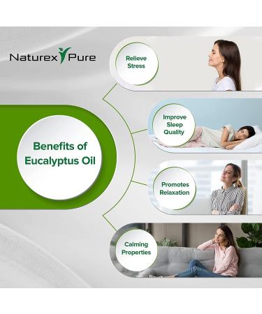 Buy Eucalyptus Essential Oil 4 oz | Pure Aromatherapy Oil for Hair & Skin | Therapeutic Grade by Naturex Pure - Buy Online on GoSupps.com