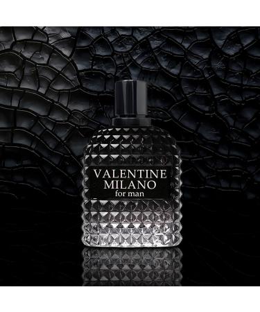 Valentine Milano for Men (EDP) & Robot Black Cologne For Men (EDT) Fragrance for Men 3.4 Fl Oz Each (Pack of 2) - Buy Online on GoSupps.com