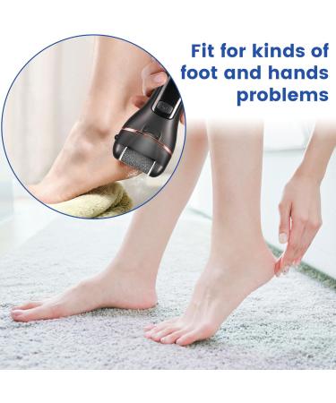 Hoquare Electric Foot File 16 in 1 Hard Skin Remover for Feet Waterproof Foot Scrub Callus Remover with 3 Replacement Rollers LCD Display Rechargeable Professional Pedicure Set Scrubber Care Kit - Buy Online on GoSupps.com