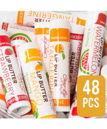 CHAP-LIP Lip Balm 48 Ct | Fruit Flavors, Cocoa Butter & Coconut Oil | Moisturizing Vitamin E Therapy - Buy Online on GoSupps.com