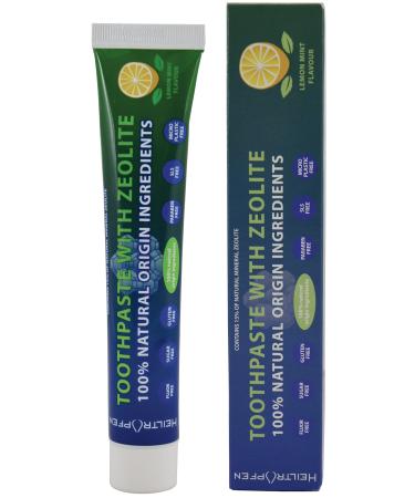 Zeolite Toothpaste | 2.5 fl oz - 75 ml | Fluor-Free | 100% Natural Origin Ingredients | 15% Natural Mineral Zeolite | Heiltropfen