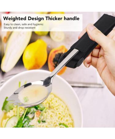 Adjustable Weighted Fork Spoon Set with Strap | Stainless Steel Adaptive Cutlery for Arthritis & Hand Tremors - Buy Online on GoSupps.com