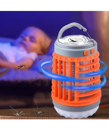 Buggs Zapper Outdoor LED UV Light Mosquitoes Zapper for Outdoor Indoor Waterproof Mosquitoes Killers Portable Solar and USB Charging Buggs Zapper for Home Camping Use Blue orange purple - Buy Online on GoSupps.com