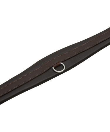 SIE EQUESTRIAN Contoured Wessex Leather Padded Girth Black Brown 46" /48" / 50" / 52" / 54" / 56" Brown 52" - Buy Online on GoSupps.com