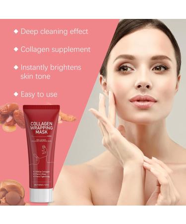 Red Lactose Collagen Wrapping Mask Peel Off Face Masks Collagen Overnight Wrapping Peel Off Facial Mask Collagen Softening Peel Mask Face Masks Skincare Peel Off Hydrating Moisturizing Facial Masks - Buy Online on GoSupps.com