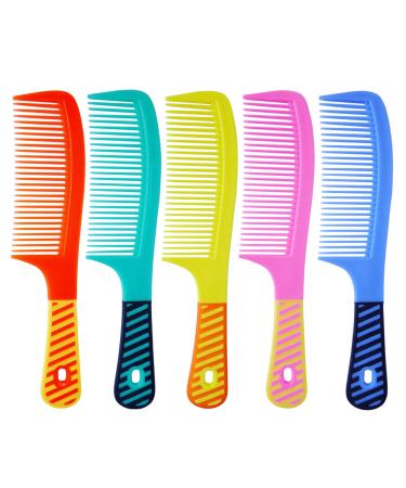 5 Pcs Combs for Women  Tooth Comb Set  Styling Essentials Round Comb with Handle