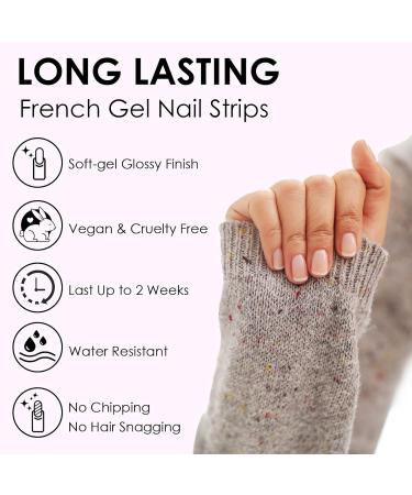 DMQ 20 Stickers Semi Cured Nail Wraps Soft Self-Adhesive Gel Nail Stickers (in The Mood for Love) Long-Lasting Gel Nail Polish Strips Manicure Stickers Set - Pink Gradient - Buy Online on GoSupps.com