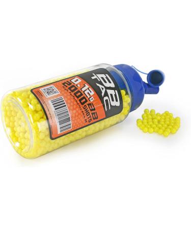 BBTac Airsoft BB 6mm Polished 2000 Round Bottle - Yellow | High-Quality Airsoft BBs - Buy Online on GoSupps.com