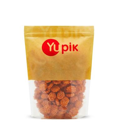 Yupik Spicy Crackers Seasoned Rice Crackers Snack 0.45Kg 450 g (Pack of 1)