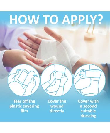 Dr. Med Manuka Honey Gauze Dressing 4x4 - 10 PCS | Medical Bandage for Wound Healing, Minor Abrasions, Cuts, Burns | Chemical and Drug Free - Buy Online on GoSupps.com