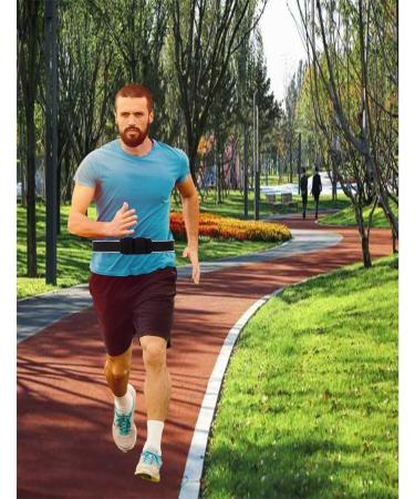 Breathable Insulin Pump Belt | Adjustable Diabetic Running Holder for Men & Women - Black - Buy Online on GoSupps.com