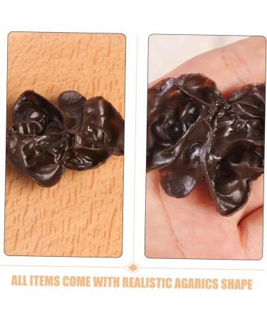 TOPBATHY 10pcs Simulation Vegetables Agarics Props Fake Agarics Vegetables Model Lifelike Veggies Vegetable Photography Props Small Agarics Decoration Wall Fake Black Fungus Food Pvc Dark Brown 5.00X4.20X1.00CM - Buy Online on GoSupps.com
