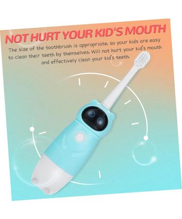 Orfofe U-Shaped Electric Toothbrush for Kids - Travel-Friendly Finger Brush Blue - 1 Set - Buy Online on GoSupps.com
