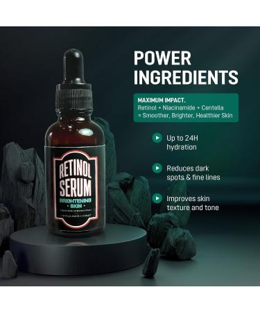 Abera Men Retinol Serum, Reduces Dark Spots, Melasma, Wrinkle & Eye Bag, Hydrating and Smoothing Formula for Men with Niacinamide 5% & Retinyl, Anti-Aging Effect (Set 2 + Gift) - Buy Online on GoSupps.com